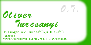 oliver turcsanyi business card